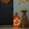 Glitzhome® 30" Fall Lighted Pumpkin & Wreath Décor